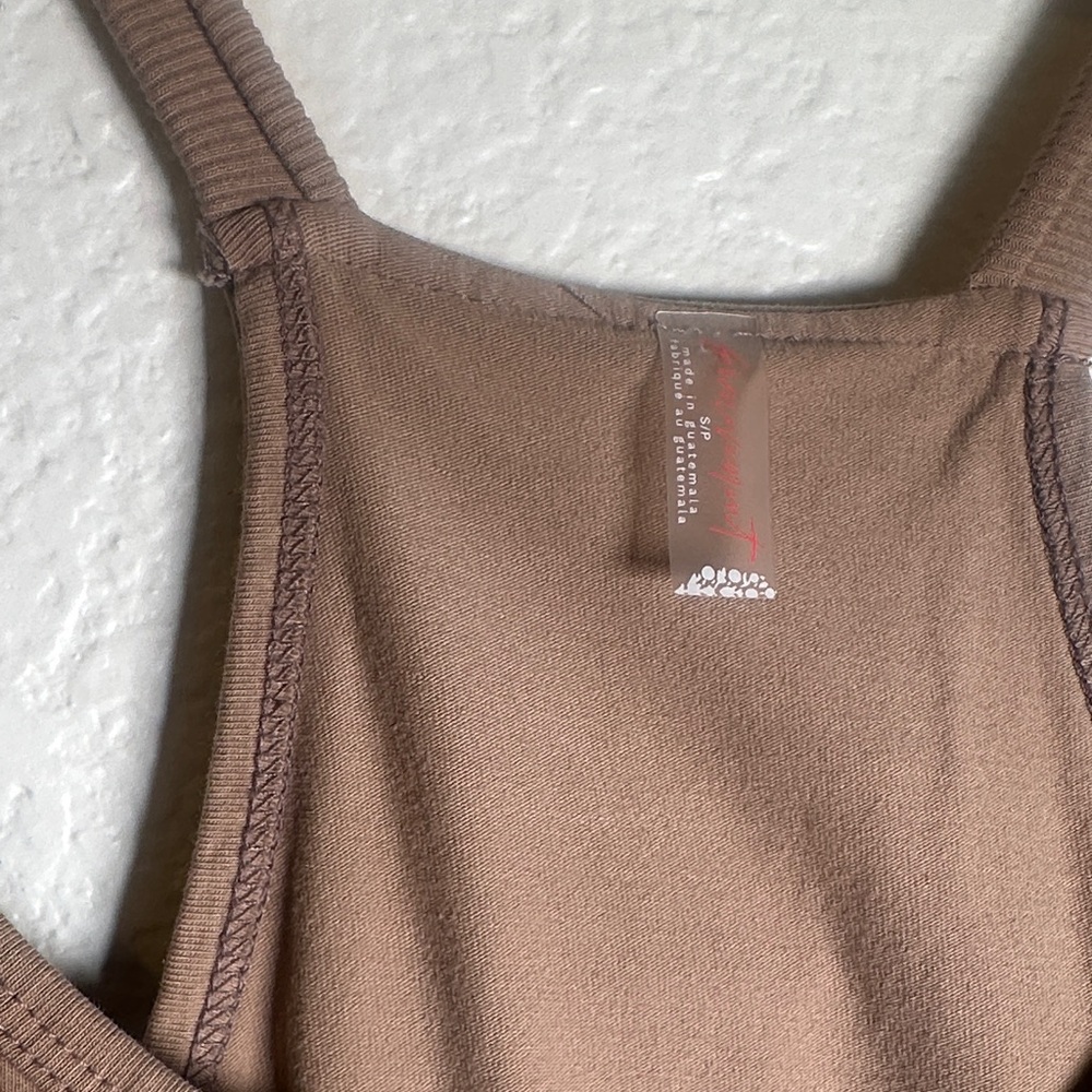 Free People Brown Tank Pocket Dress - Picture 3 of 5